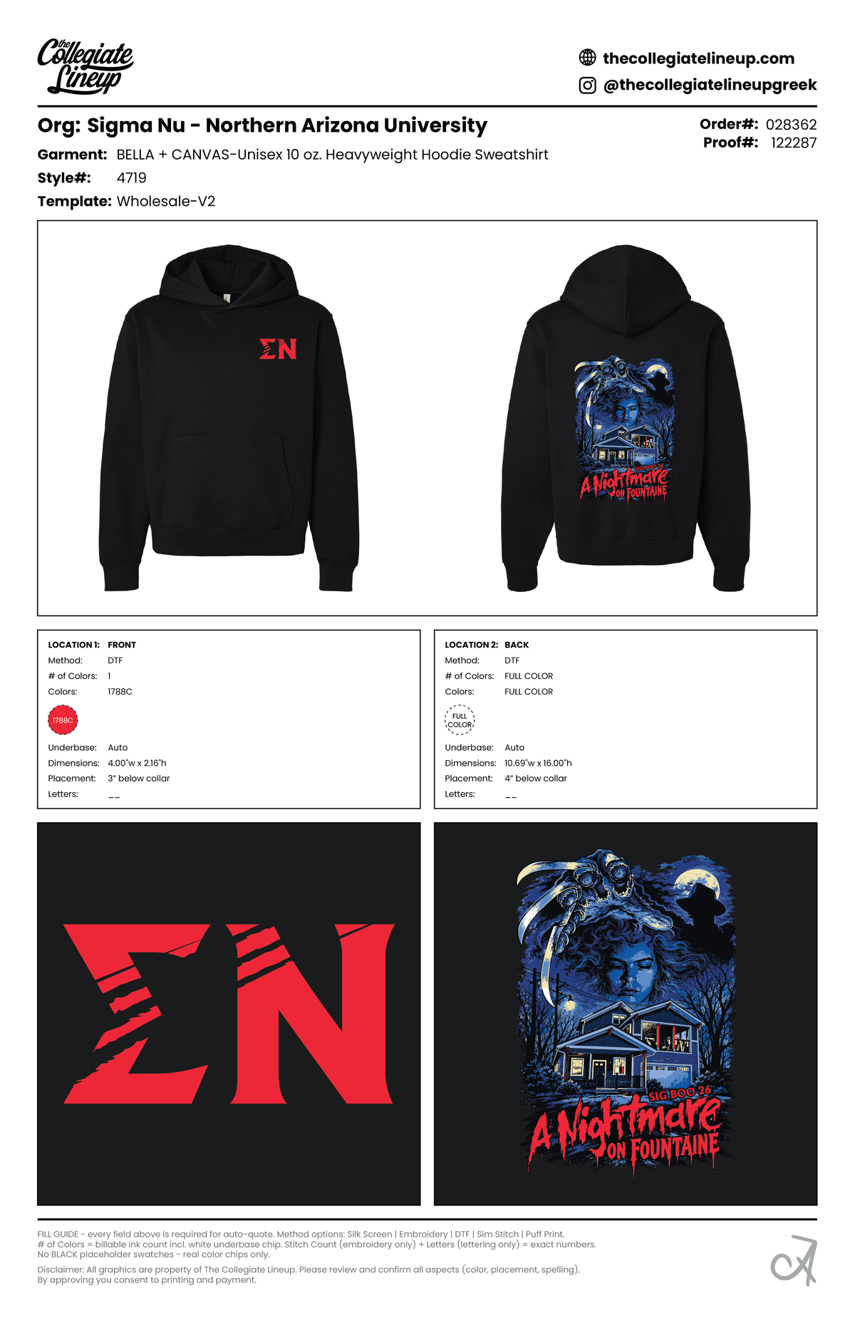 UNISEX 10 OZ. HEAVYWEIGHT HOODIE — Black