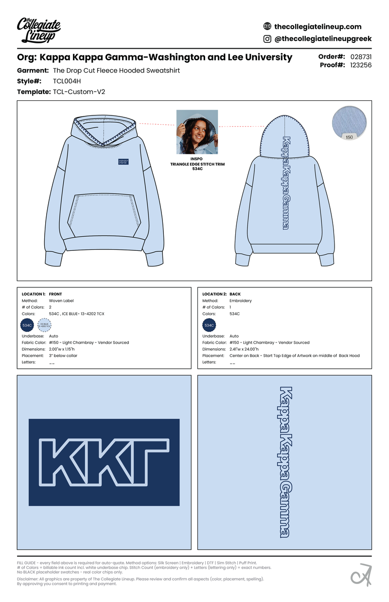 THE DROP CUT FLEECE HOODED SWEATSHIRT