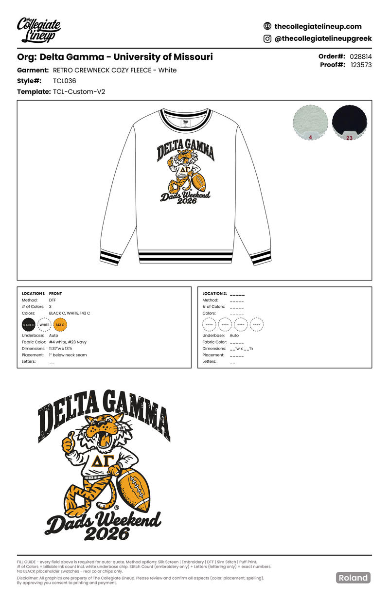 COZY FLEECE RETRO CREWNECK — White