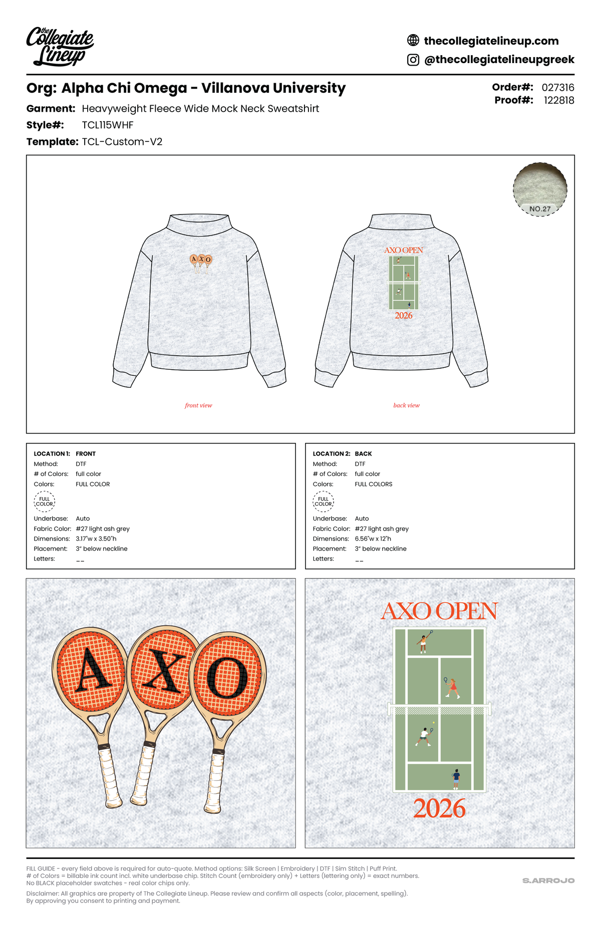 HEAVYWEIGHT FLEECE WIDE MOCK NECK — White