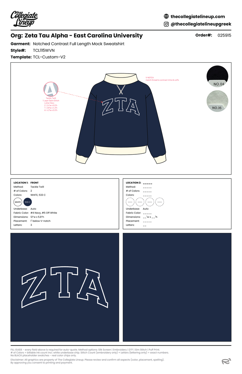 Zeta Tau Alpha East Carolina University #25915