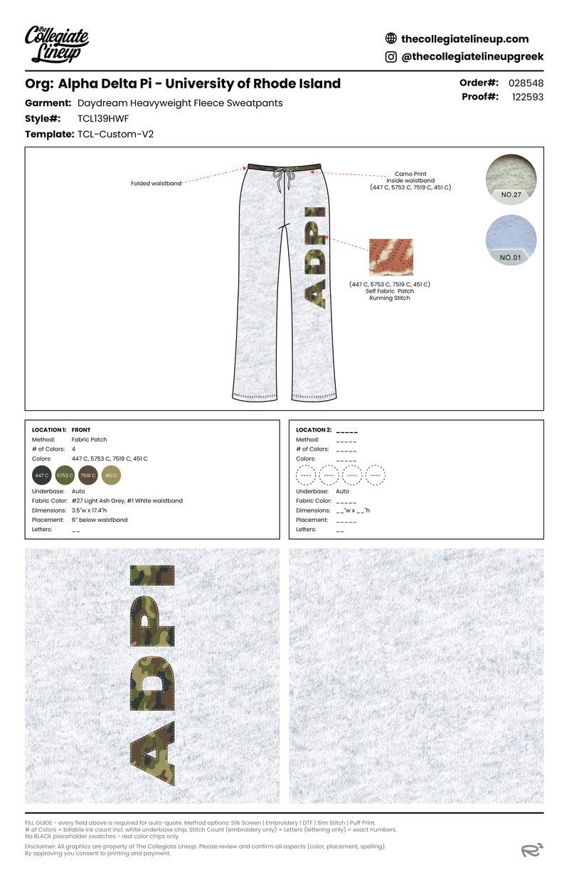 DAYDREAM HEAVYWEIGHT FLEECE SWEATPANTS