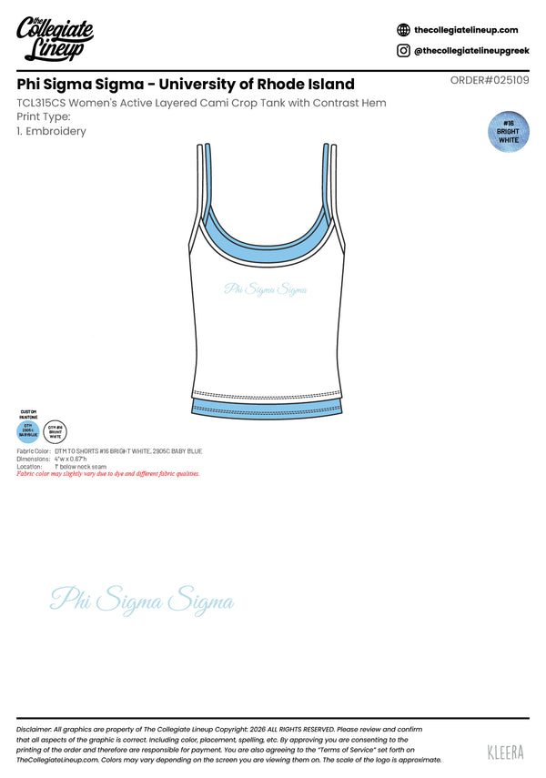 Phi Sigma Sigma University of Rhode Island #25109