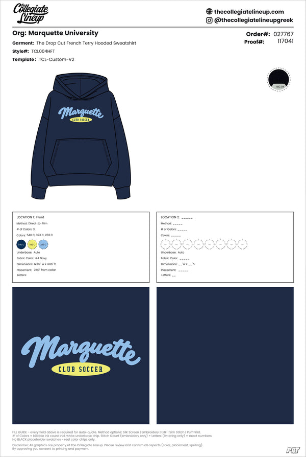 Marquette University #27767 Individual Shipping