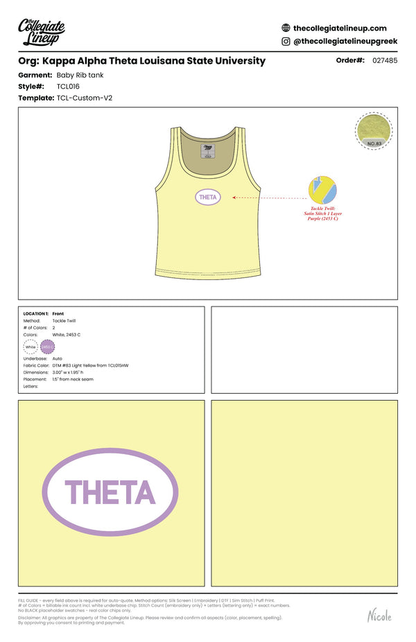 Kappa Alpha Theta Louisana State University #27485