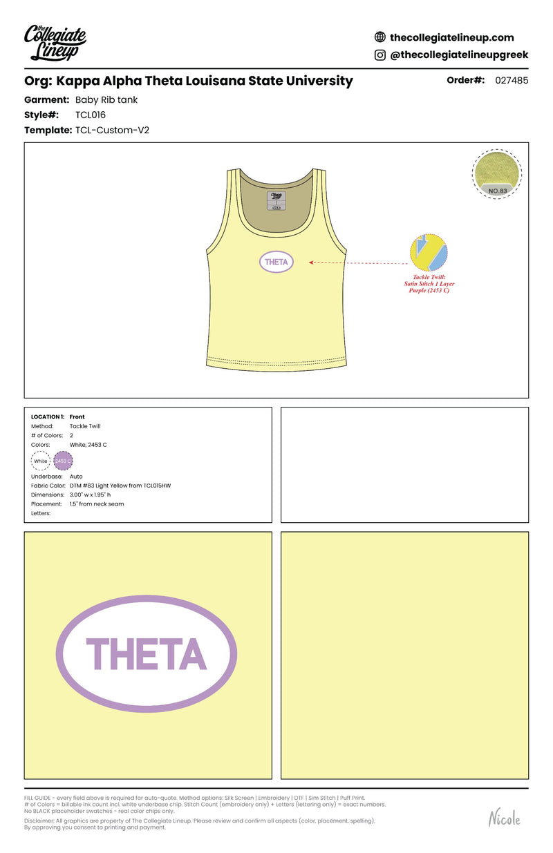 Kappa Alpha Theta Louisana State University #27485