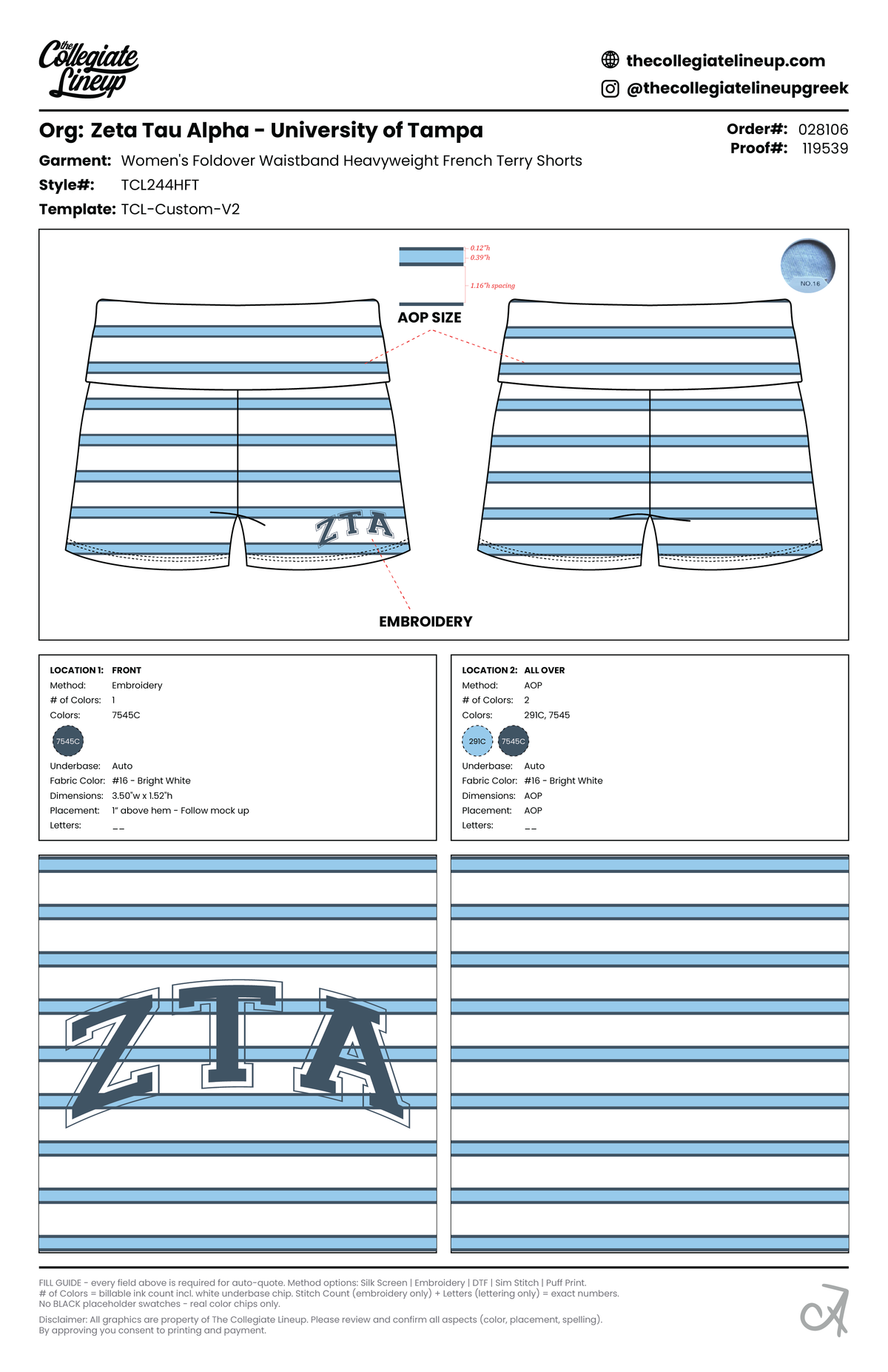 Zeta Tau Alpha University of Tampa #28106