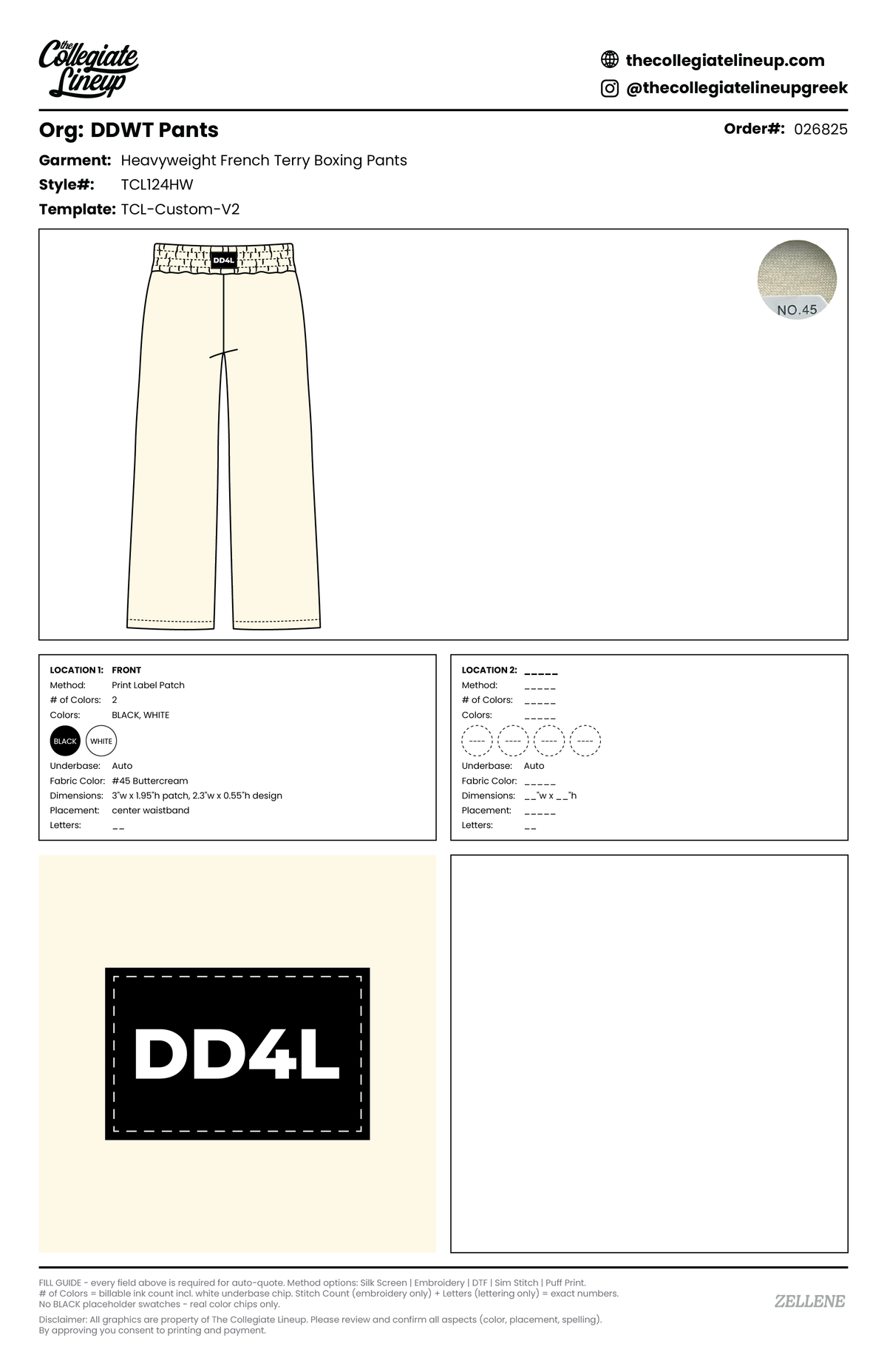 UNISEX HEAVYWEIGHT FRENCH TERRY BOXING PANTS — Butter Cream