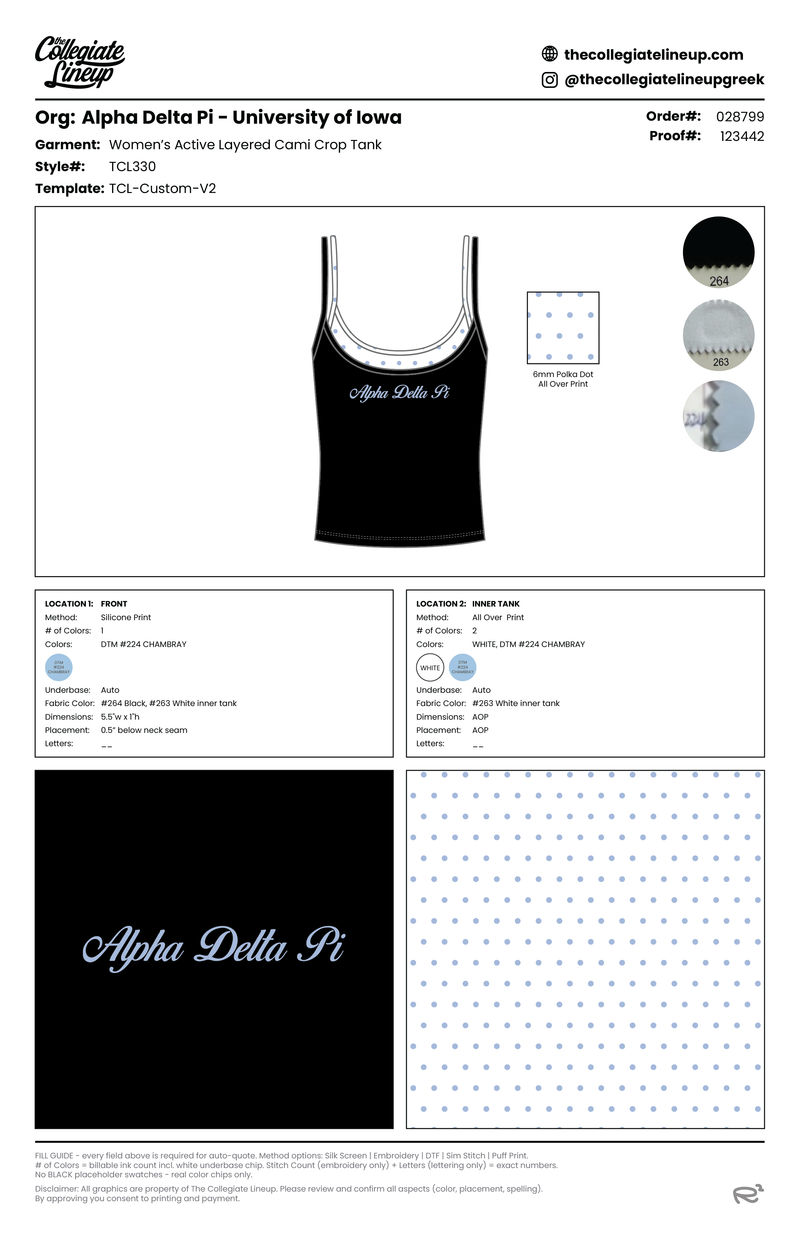 WOMEN'S ACTIVE LAYERED CAMI CROP TANK