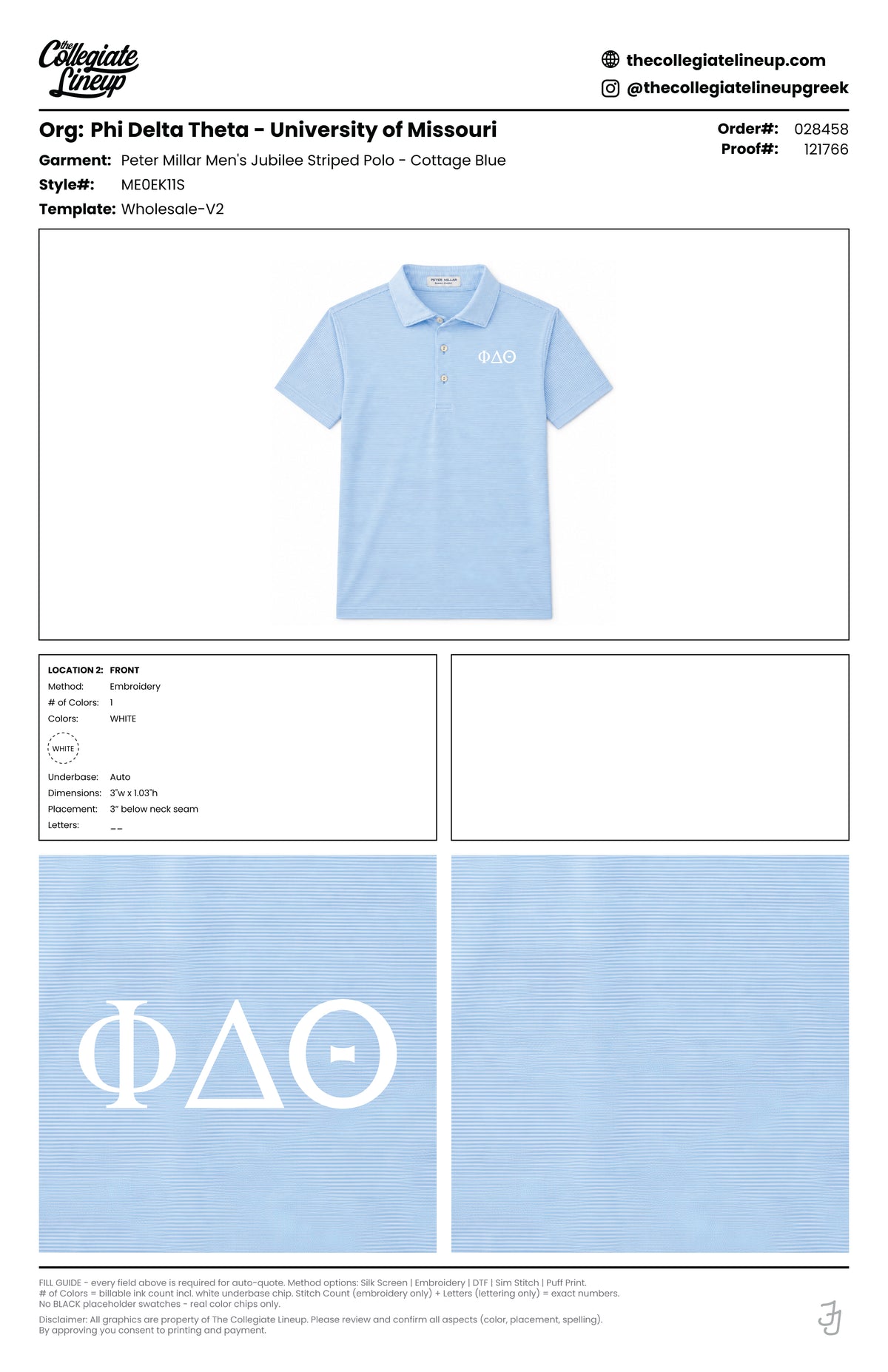 Peter Millar Men's Jubilee Striped Polo ME0EK11S — Customer Request