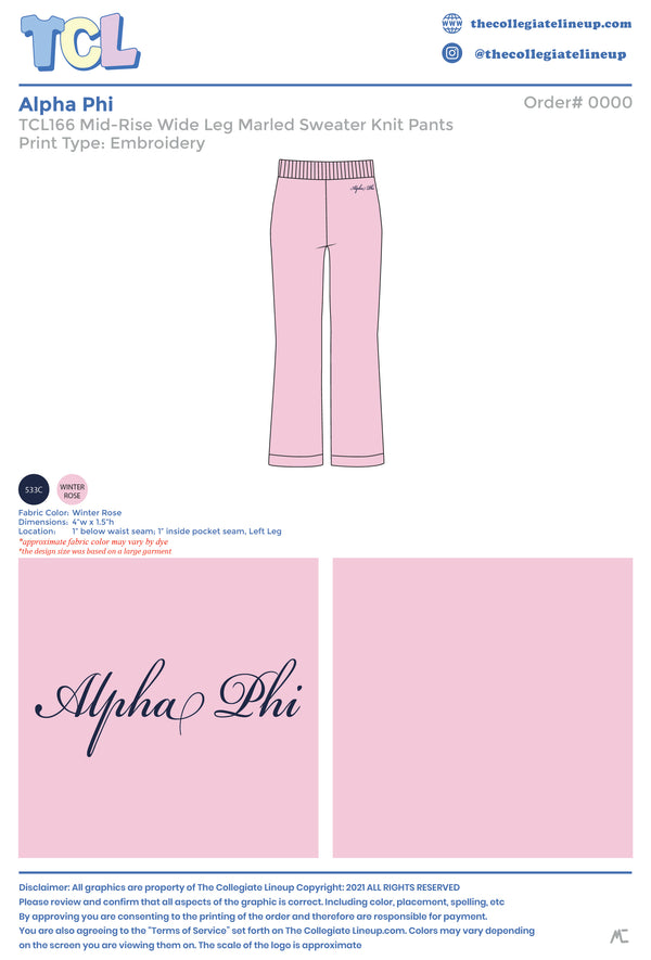 Alpha Phi Live Sale #2026 - Marled Sweater Pants Individual Shipping