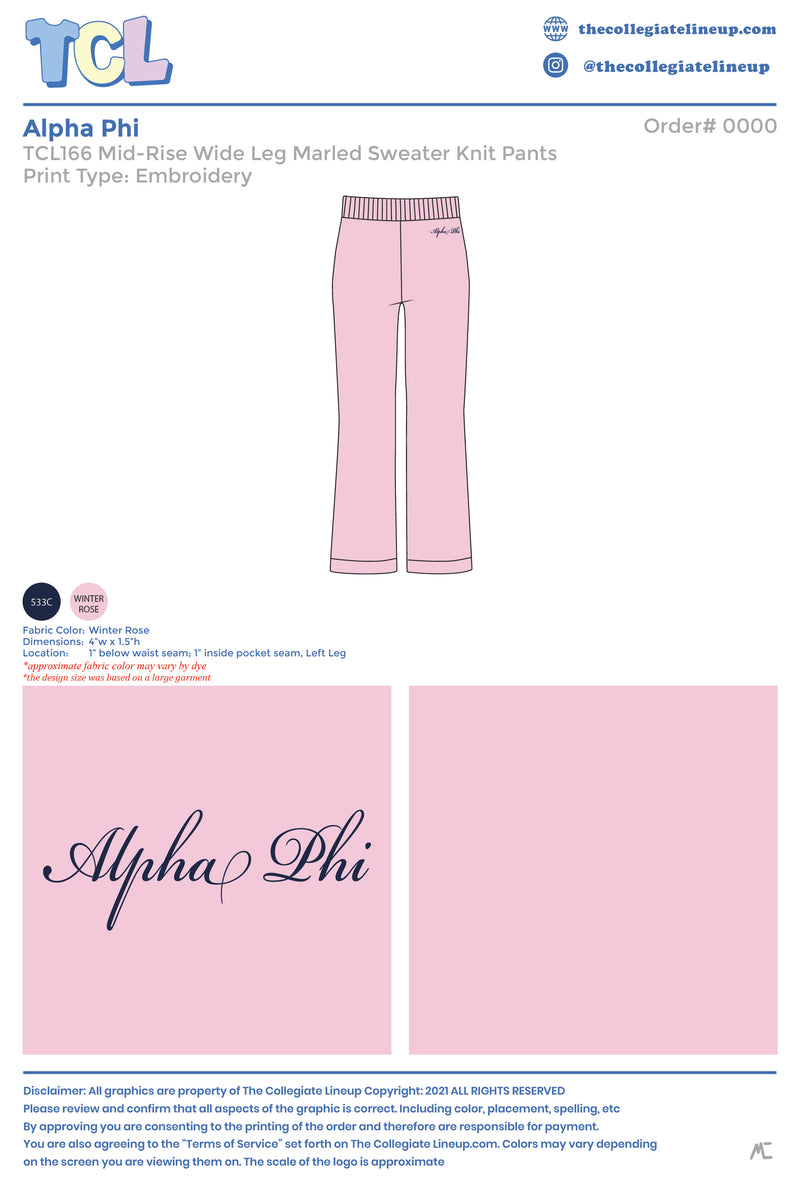 Alpha Phi Live Sale #2026 - Marled Sweater Pants Individual Shipping