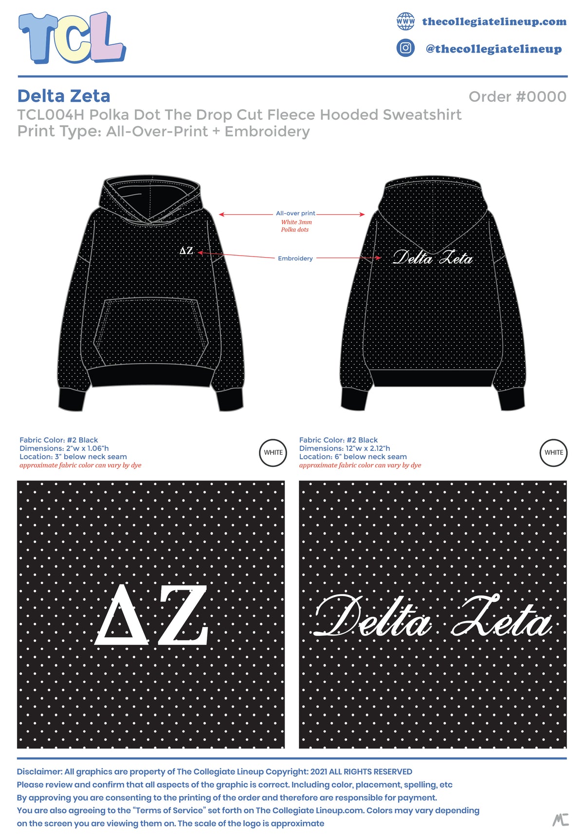 Delta Zeta Live Sale #2026 - Hoodie - Individual Shipping
