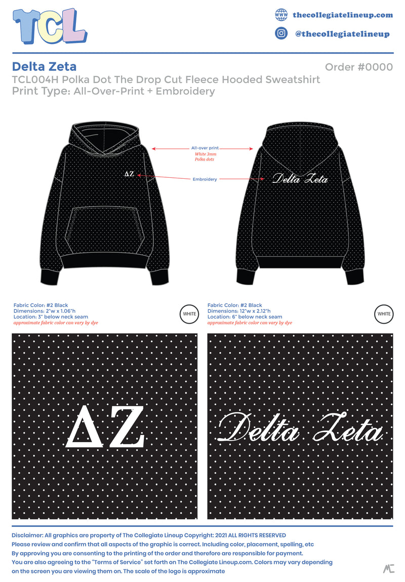 Delta Zeta Live Sale #2026 - Hoodie - Individual Shipping