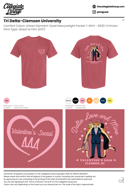 Tri Delta Clemson University #22332