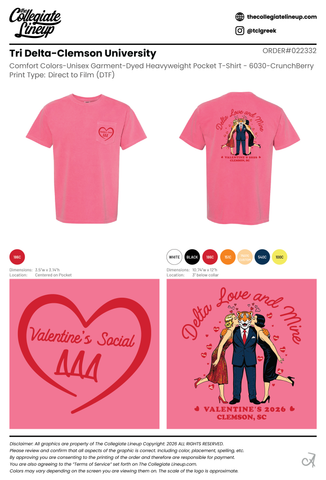 Tri Delta Clemson University #22332