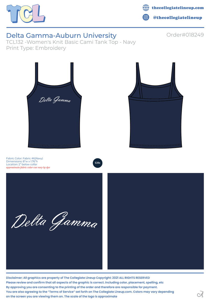 Delta Gamma  Auburn University  #18249