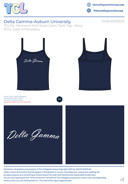 Delta Gamma  Auburn University  #18249