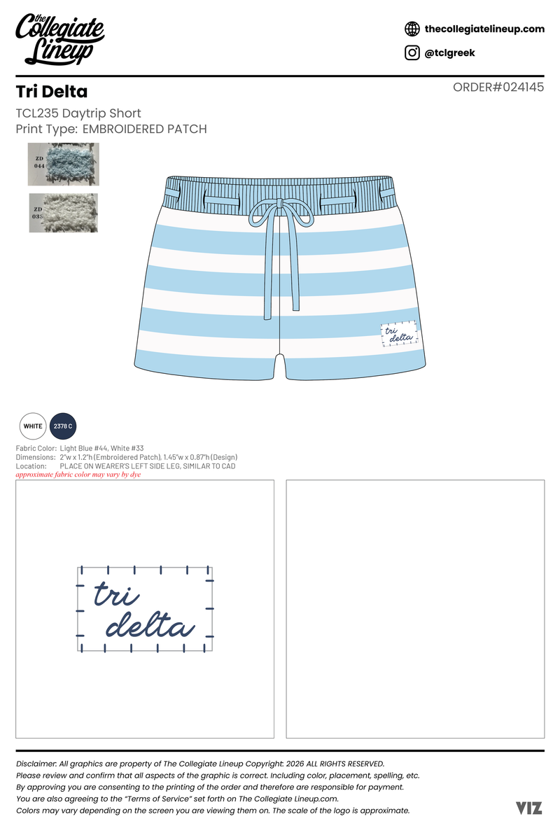 Tri Delta University of Tennessee - Knoxville #24145 - Individual Shipping