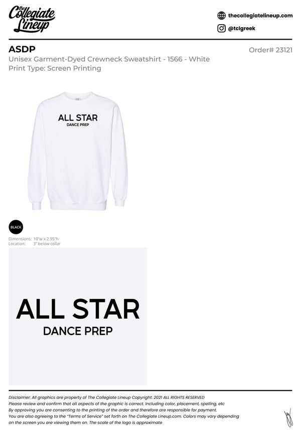 ASDP MERCH #24330 Crewneck Individual Shipping