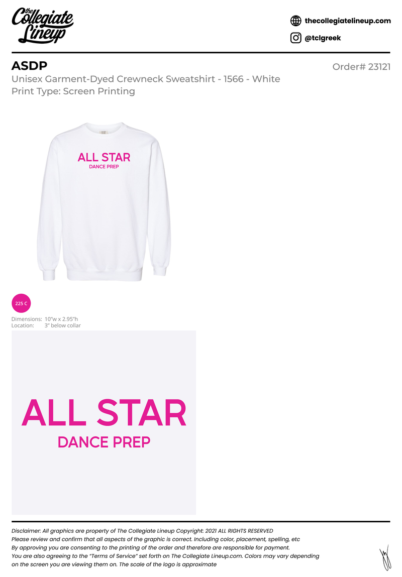ASDP MERCH #24330 Crewneck Individual Shipping