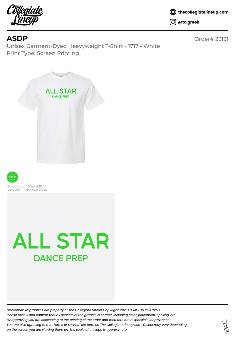 ASDP MERCH #24330 Tee Individual Shipping
