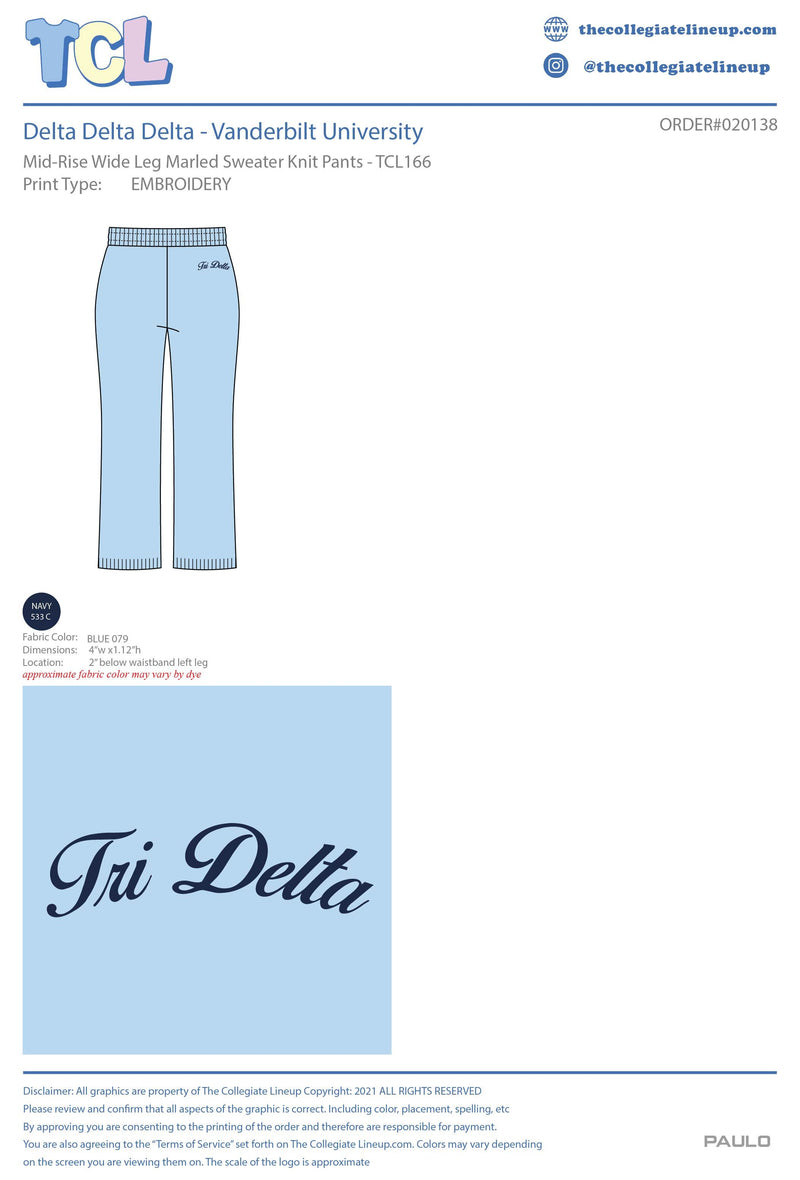 Delta Delta Delta  Vanderbilt University  #20138