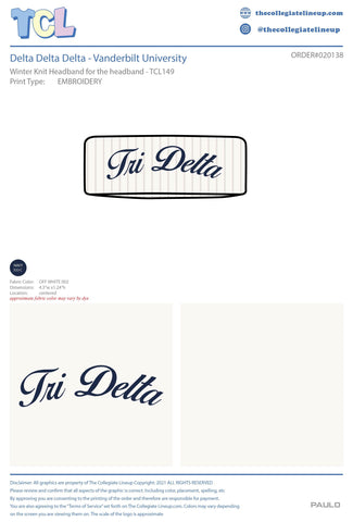 Delta Delta Delta  Vanderbilt University  #20138