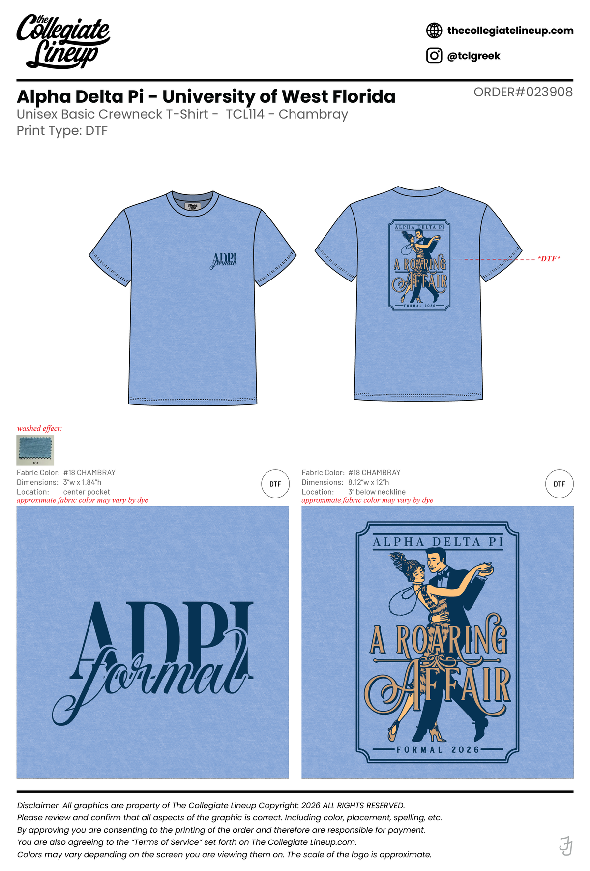 ADPi University of West Florida #23908 Individual Shipping