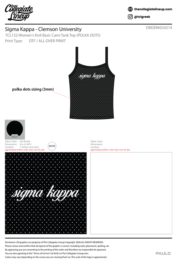 Sigma Kappa Clemson University #24214