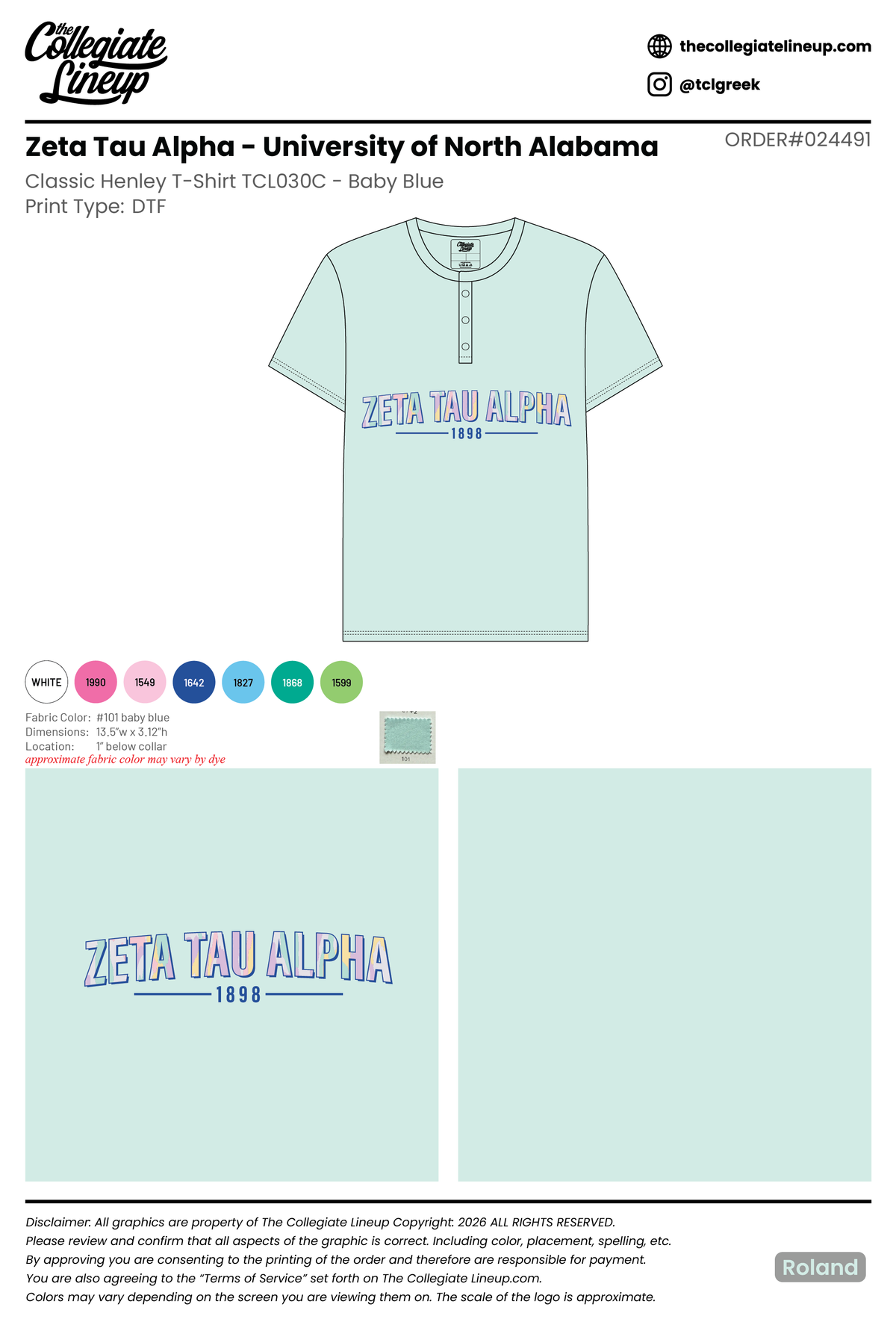 Zeta Tau Alpha University of North Alabama #24491