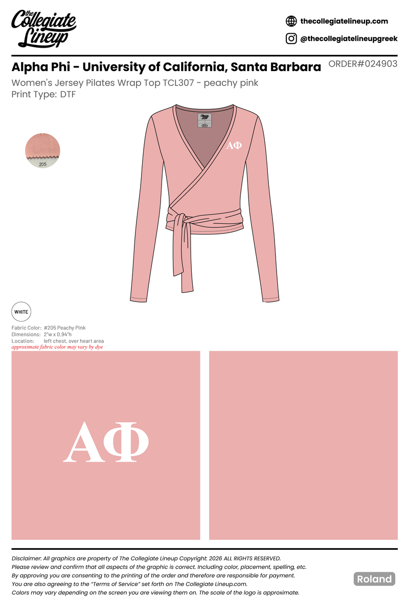 UCONN Alpha Phi #24903 Individual Shipping