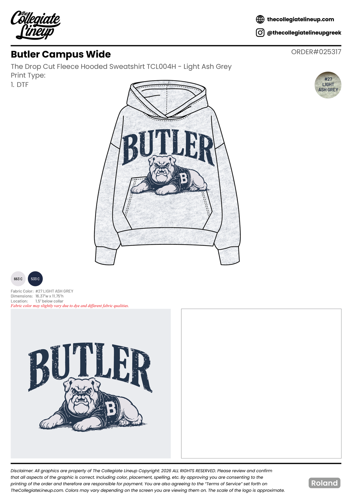 Butler Campus Wide #25317 Individual Shipping