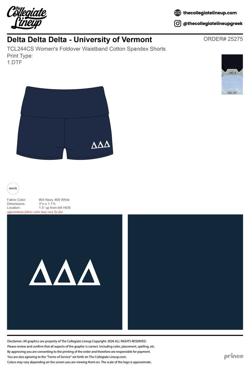 Delta Delta Delta University of Vermont #25275