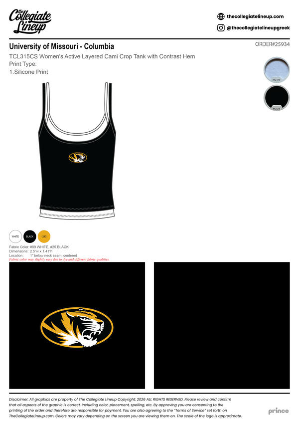 University of Missouri - Columbia #25934 Individual Shipping