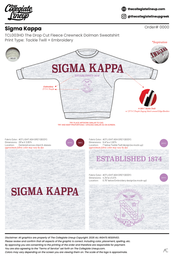Sigma Kappa Convention 2026 - #24830 - TCL003HD