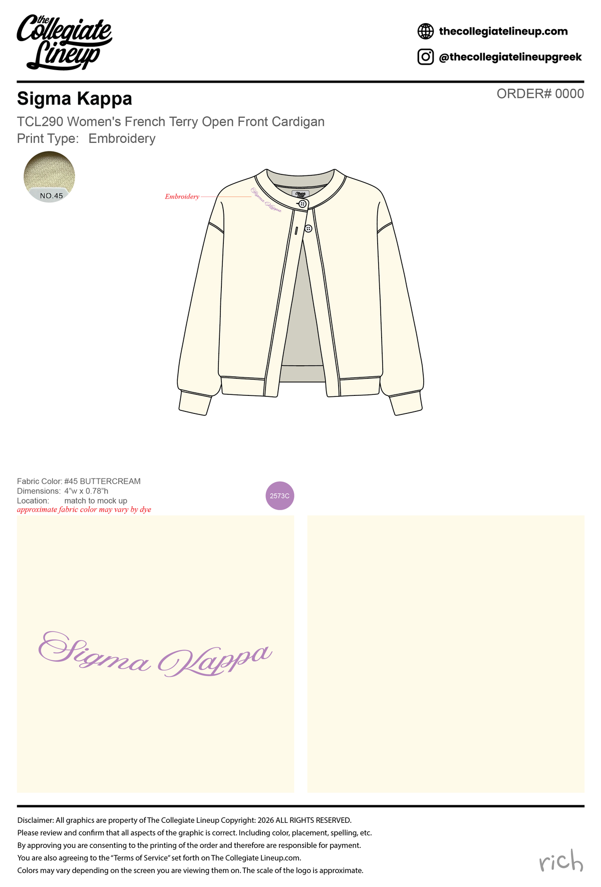 Sigma Kappa Convention 2026 - #24830 - TCL290