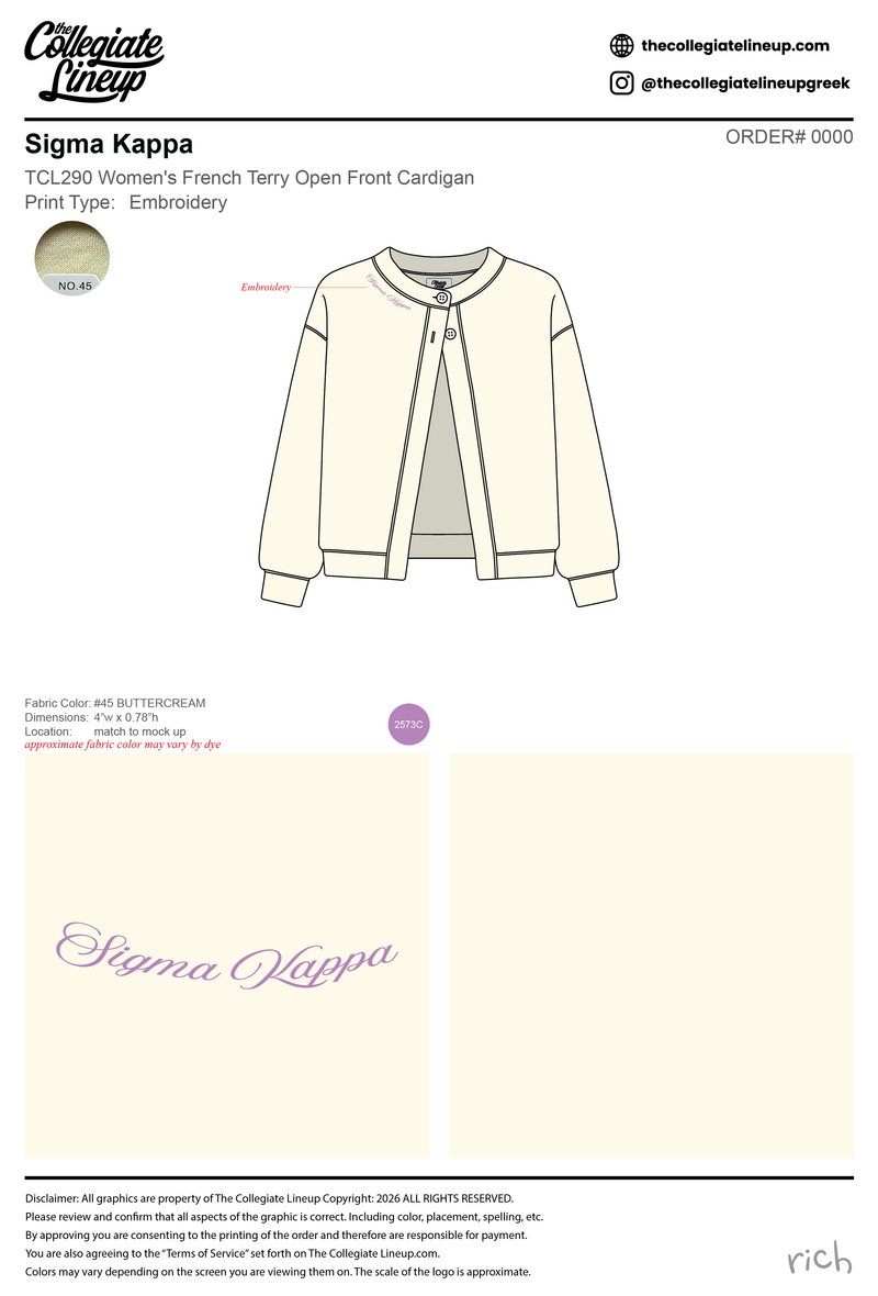 Sigma Kappa Convention 2026 - #24830 - TCL290