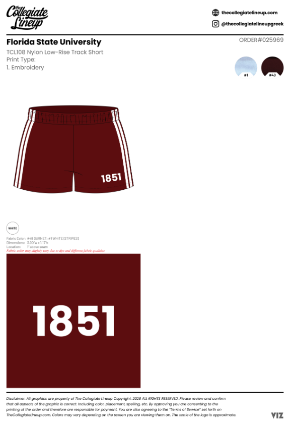 Florida State University #25969 Individual Shipping