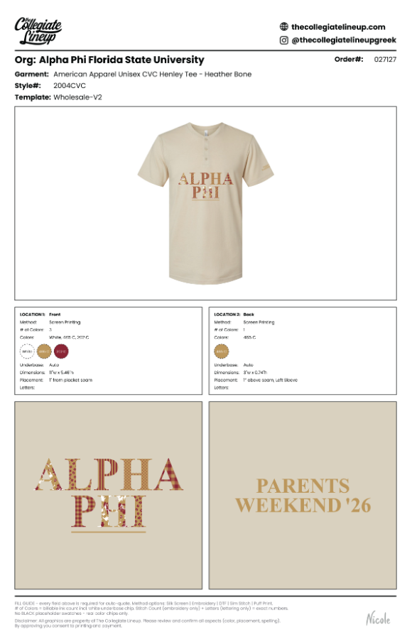 Alpha Phi Florida State Universtiy #27127