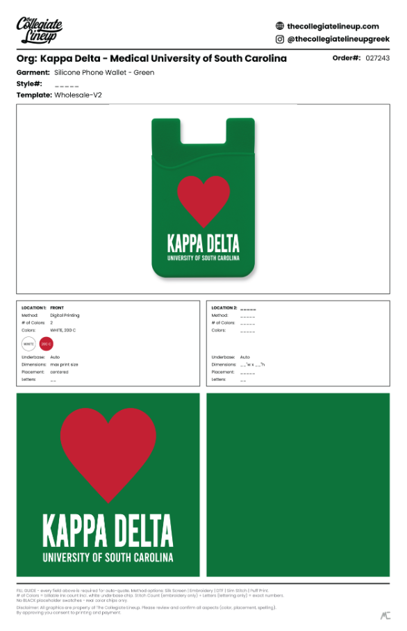 Kappa Delta University Of South Carolina #27243