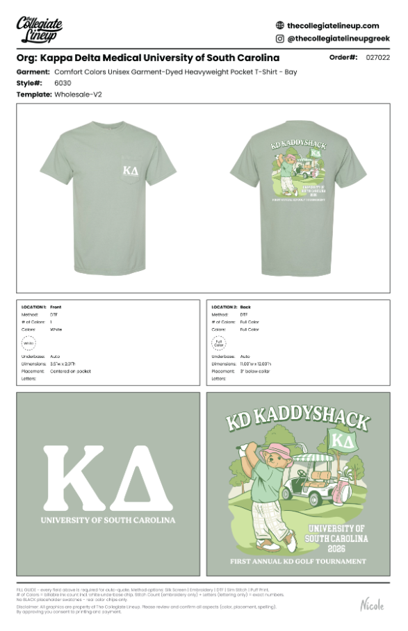 Kappa Delta University Of South Carolina #27022