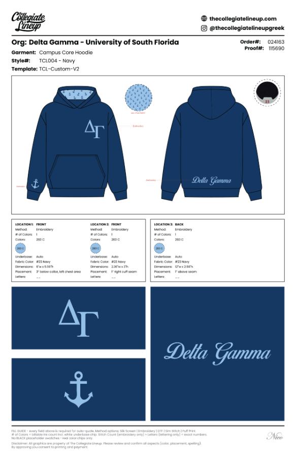 Delta Gamma University of South Florida #24163