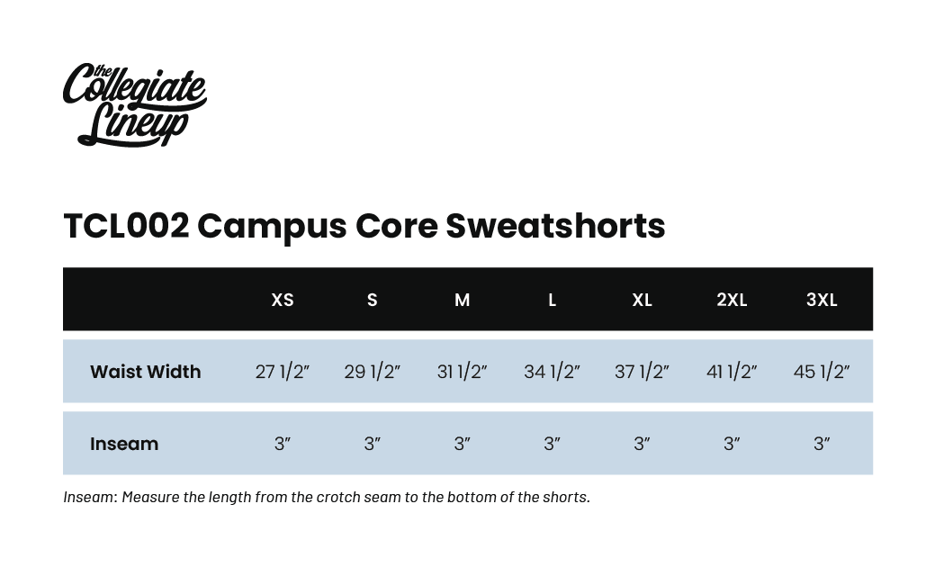 Size Chart 1 for Zeta Tau Alpha University of Rhode Island #26402