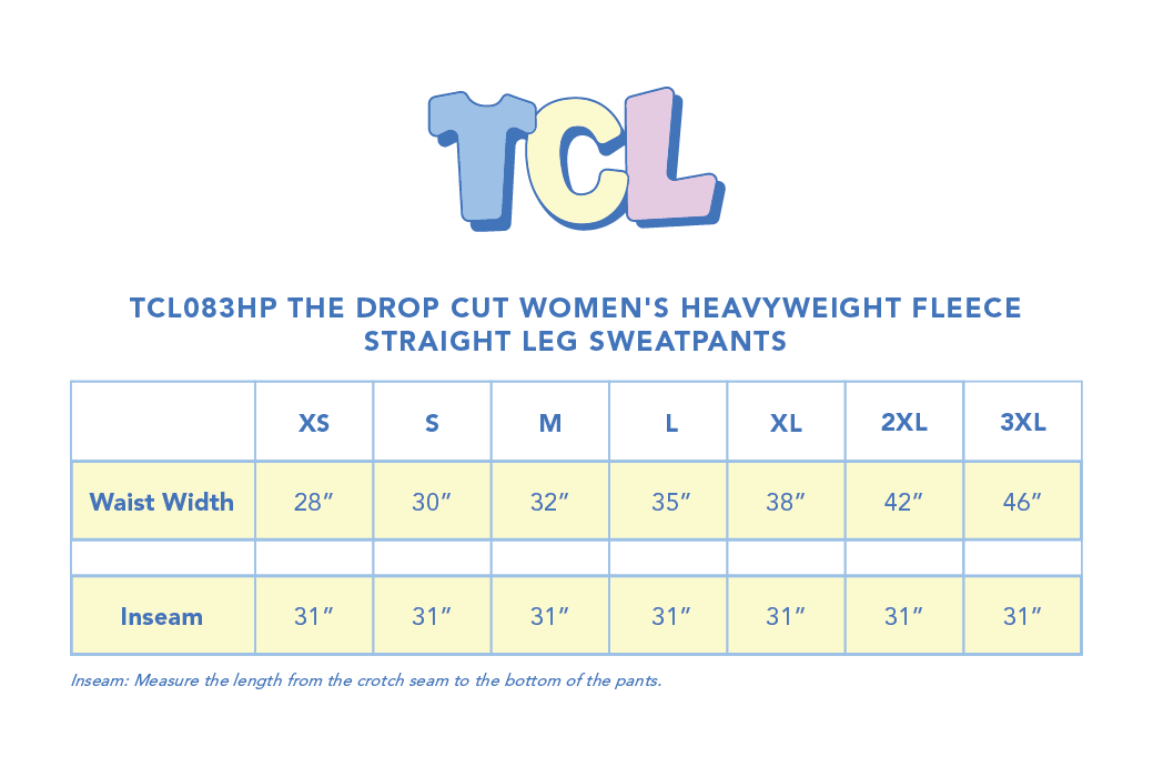 Size Chart 1 for Kappa Alpha Theta Texas Christian University #26420