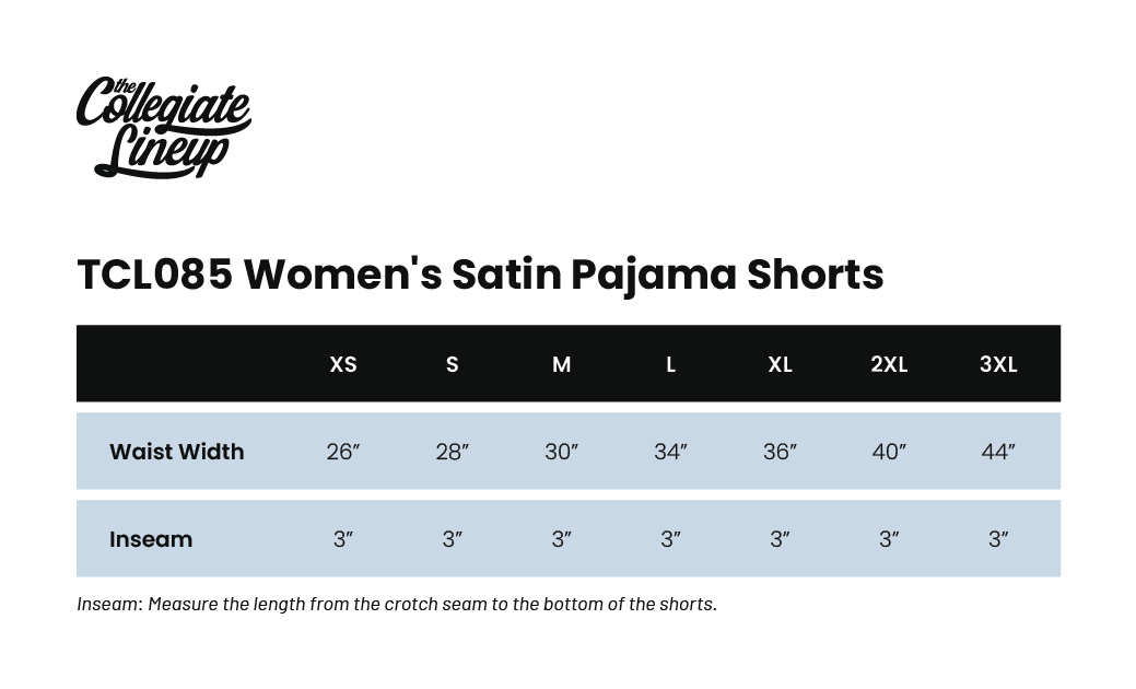 Size Chart 2 for Delta Gamma University of Colorado at Boulder #26624