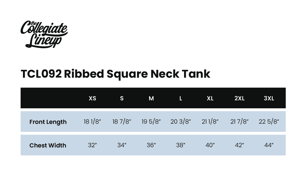 Size Chart 1 for Delta Gamma University of Arkansas-Fayetteville #25314 Individual Shipping