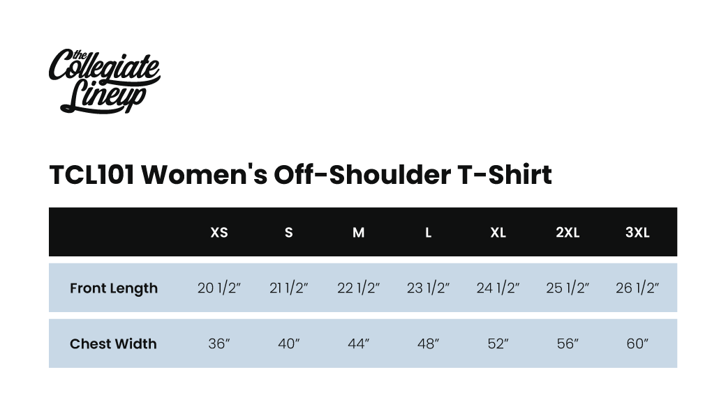 Size Chart 1 for Alpha Delta Pi Indiana University at Bloomington #25332