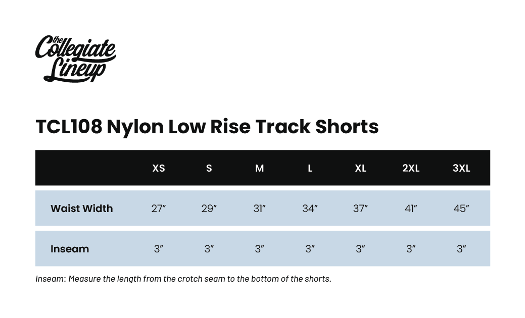 Size Chart 1 for Alpha Phi Live Sale #2026 - Brooklyn Shorts Individual Shipping