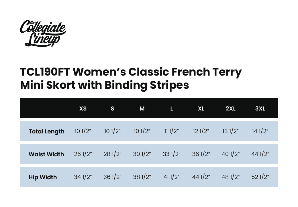 Size Chart 1 for Delta Gamma #26381